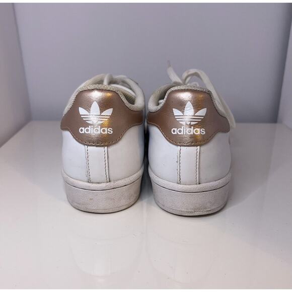 Adidas Superstar White Copper Metallic Women's US Size 7.5 - Picture 6 of 9